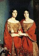 Theodore Chasseriau The Two Sisters Sweden oil painting reproduction